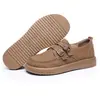 Zapatos pequeños de cuero estilo británico para mujer, zapatos planos casuales para mujer, nuevos para primavera y otoño, zapatos de vestir sencillos retro perezosos, suministro directo, una generación de cabello