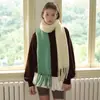 Bufanda de Lana Mezclada con Degradado Teñido Colgante Estilo Diseñador para Mujer, Ambiente Invernal, Suave y Suave, Estilo Coreano