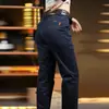 Calça Casual Masculina de Alta Qualidade para Primavera e Outono, Nova Calça Masculina de Corte Reto para Negócios de Outono