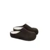 Sandalias de cuero para mujer mollykiki estilo Birkenstock con plataforma, nueva colección 2026, mules sin tiras con punta cerrada, perfectas para uso casual