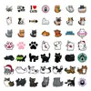 Charms para zapatos tipo zueco, hebillas de zapato de caucho blando de PVC, accesorios desmontables para zapatos de jardín, surtido de estilos aleatorios