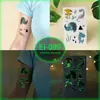 Pegatinas de Tatuaje de Dibujos Animados para Niños, Mundo de Dinosaurios Luminoso, Pegatinas Temporales Impermeables para Cara de Niños y Niñas, Stock Listo Transfronterizo