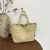 Bolsa de Lona 2026 Verano Nuevo Estilo Bolso de Mano Simple con Letras Estilo Coreano Versátil Informal Gran Capacidad Bolsa de Lona