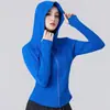 Jaqueta de Corrida e Yoga ao Ar Livre Estilo Novo Engrossada Primavera/Outono 2026 Feminina com Zíper Completo Emagrecedora Alta Elasticidade Top para Fitness