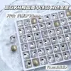 Pedras de Strass de Cristal K9 de Alta Qualidade, Pedras de Strass Brilhantes Brancas de Formato Irregular com Base Pontiaguda, Decorações para Nail Art, Acessórios Transparentes Brancos Ultra Brilhantes para DIY