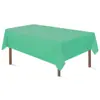 Mantel Rectangular Desechable para Fiesta Liso de Plástico Mantel de Tela Mantel de Color Sólido para Mesa de Postres de Cumpleaños Mantel Impermeable y a Prueba de Aceite