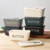 Caixa de Manteiga com Faca Amazon, Grande Capacidade, Caixa de Queijo de PP de Grau Alimentício, Armazenamento na Geladeira para Queijo