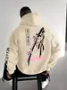 Moletom com Capuz Unisex Tendência 2026 com Estampa de Letras para Outono e Inverno, Adequado para Atividades Diárias ao Ar Livre, Férias, Fitness, Uso Casual, Caimento Solto e Quente