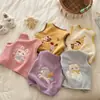 Colete Aconchegante de Pelúcia Gato para Crianças Acariciar Desenho Animado Meninos e Meninas Bebês 26 Outono/Inverno Colete Quente Camada Interna Essencial para Uniforme Escolar Tendência