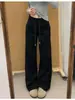 Pantalones deportivos ajustados de color azul marino para mujer, nueva colección otoño 2025, de cintura alta, adelgazantes, forrados de forro polar, pantalones casuales de pierna ancha