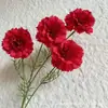 Flor roja de simulación diseño de auditorio de bodas paisajismo pared de fondo de flores artificiales decoración techo de flores camino de flores guía arreglo floral flor