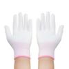 Guantes Blancos con Palma y Dedos Recubiertos de PU y Sumergidos en Látex para Operaciones de Precisión de Software en Fábricas Electrónicas, Protección Completa de la Palma
