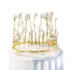 Día de San Valentín Sombrero de Cumpleaños Perla Corona para Adulto Tocado Decoración de Pastel para Niños Accesorios Decorativos Enchufe