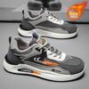 Zapatos de Algodón de Invierno para Hombre, Nuevos Zapatos Deportivos Acolchados de Terciopelo, Zapatos Casuales Versátiles de Moda con Suela Gruesa Antideslizante, Zapatos para Correr para Hombre