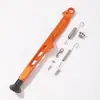 40,5cm Suporte de estacionamento para haste de templo de liga CNC, pé pequeno para motocicleta modificada, motocicleta off-road, tripé de mola