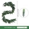 Plantación Navideña Transfronteriza Plástico Pino y Ciprés Encriptación Mimbre Navideño de Simulación Decoración del Hogar Aguja de Pino de Simulación