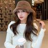 Chapéu Novo Estilo para Mulheres, Outono e Inverno, Estilo Coreano, Boina de Abóbora Elegante da Moda, Chapéu Nuvem, Chapéu Octogonal, Chapéu de Pele Sintética