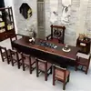 Mesa de Té de Madera Maciza, Tetera, Mesa de Té de Oficina Estilo Chino Nuevo Madera de Barco Viejo, Sala de Estar, Combinación de Mesa de Té y Sillas para el Hogar