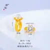 Puzuojiu Dourado Areia Não Desbota Acessórios DIY Incrustados com Zircônia Contas Espaçadoras Contas Rodinha Brilhantes Acessórios de Contas para Mulheres