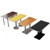 Mesa de jantar e cadeiras de cantina mesa de jantar e cadeiras lanchonete restaurante loja de chá de leite café da manhã loja de macarrão fast food cantina mesa de jantar mesa retangular