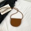 Verano 2025 Nuevo Retro Simple Bolsa de Cuello Estilo Coreano Trendy Bolsa Pequeña de Bandolera para Mujer Mini Bolsa Semirredonda Combinable