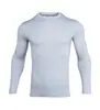 Camiseta moldeadora deportiva de manga larga, secado rápido para el gimnasio, transpirable, absorbe el sudor, no ajustada, agradable para la piel, alta elasticidad, capa base de compresión