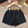 Moda Coreana Versátil de Lana de Cordero para Mujer, Otoño e Invierno 2025, Cintura Alta, Adelgazante, Cintura Elástica, Pantalones de Pierna Ancha, Modernos