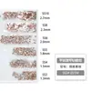 Paquete de 6 Diamantes de Grado Comercial Nacional 1440 Piezas Fondo Plano Rhinestones de Vidrio Ss3-Ss10 para Decoración DIY de Teléfono y Accesorios para Uñas