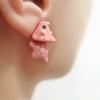 Aretes de Dinosaurio con Animales Pequeños Mordiendo Orejas Aretes de Corgi de Tiburón Aretes Pintura en Aerosol Lindo Mini Venta al por Mayor Transfronteriza