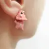 Orejas de mordisco de animal pequeño aretes de dinosaurio aretes de tiburón Corgi joyería para orejas pintura en aerosol lindo mini venta al por mayor transfronteriza