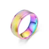 Anillos Populares de Moda Europeos y Americanos de Acero de Titanio Mate para Mujer, Anillos Sencillos Lisos de Moda, Anillos de Pareja, Joyería Transfronteriza al por Mayor