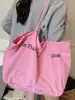 Bolsa Tote Nova Verão 2025 Estilo Coreano Nicho Bolsa Grande de Lona para Mulheres Bolsa de Mão Ombro Nicho Ins