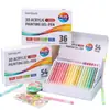 Set de Plumas de Pintura Estéreo de Frutas Azules Marcadores Acrílicos Bolígrafo para Bolso Vidrio Metal Pincel Color Macarrón Dulce Papelería