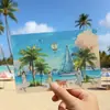 Serie de Vacaciones Largas Paisajes de Viaje Tema Parque para Mascotas Pegatinas Material para Collage Manualidades Pegatinas