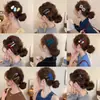 Pinza para el Cabello Exquisita de Gama Alta para Mujer Clip BB Estampado de Leopardo Retro Lindo Clip para Flequillo Lateral Accesorios para el Cabello de Moda con Temperamento