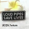 Pegatinas de tela cuadradas negras de moda con bordado de nombre, pegatinas traseras, insignia de tela bordada para computadora DIY, pegatinas de tela para ropa