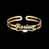 Pulsera Popular Personalizada Pulsera de Acero de Titanio con Letras Personalizadas Joyería para Damas Niñas Regalo de Boda