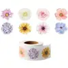 500 Adesivos Amazon Popular Rolo Borboleta Flor Adesivos de Formato Especial Decorativos Caixa de Presente Etiquetas Adesivas Autoadesivas