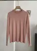 KEKEZOON Camada Dupla Acabamento de Madeira Orelha de Madeira Gola Alta Cor Sólida Macio Pegajoso Manga Longa Emagrecedor Camada Base Camiseta Feminina 8796
