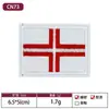 Patch Bordado de Gatinho com Bandeira Nacional Cruz Quadrada Patch Bordado para Toalha Acessórios para Roupas Patch Quadrado Bordado