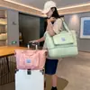Bolsa de Almacenamiento Plegable de Gran Capacidad para Equipaje, Multifuncional para Mujer, Portátil para Estudiantes, Bolsa para Natación, Separación Seco y Húmedo, Bolsa para Yoga y Gimnasio