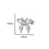 Nuevo acero inoxidable con circonita incrustada de cobre, barra dulce femenina de mariposa cereza planeta para todo tipo de perforación de cartílago y uña para hueso de la oreja