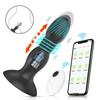 Control Remoto de Aplicación Inalámbrica Kelin Ventosa Telescópico Vibrante Tapón Anal de Silicona Juguete Sexual para Adultos para Comercio Exterior Transfronterizo