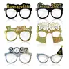 Nuevas Decoraciones de Gafas de Año Nuevo 2027 Fiesta del Festival de Año Nuevo Gafas de Cartulina Láser 3D Set de Accesorios para Fotos
