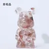 Goma de Cristal Grava Oso Amatista Cristal Rosa Bloques de Construcción Oso Tirano Oso Muñeco Souvenir Regalo Accesorios