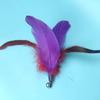 Novos produtos transfronteiriços Color Feather Cat Teaser Conjunto de cabeça de substituição Vara de pesca tipo três seções Teaser de gato retrátil
