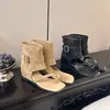 Sandalias Retro de Punta Cuadrada y Punta Abierta para Mujer Verano Uso al Aire Libre 2026 Nuevas Botines Versátiles con Correa de Hebilla Tacón Oculto Sandalias Romanas