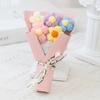 Ideias de Pequenos Presentes para o Dia dos Namorados, Flores de Crochê Artesanais Criativas, Mini Buquês, Decorações de Flores de Lã, Presentes de Flores Artificiais
