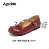 Zapatos Mary Jane con Lazo Augushiden para Mujer 2026 Nuevo Modelo de Otoño con Aumento Interno de Altura, Vintage para el Trabajo, Zapatos de Salón Exquisitos