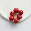 Pintura al horno color caramelo campana redonda de 17 mm accesorios para joyería DIY goo Ka collar para mascotas llavero colgante campana pequeña